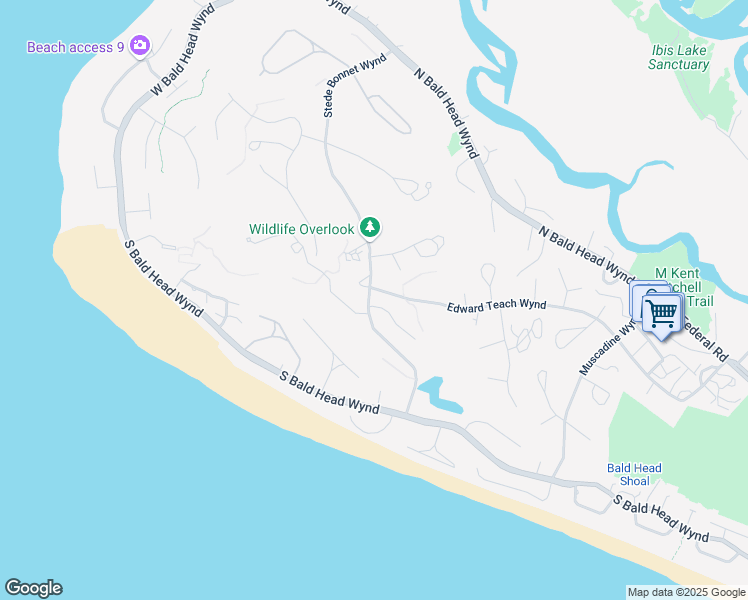 map of restaurants, bars, coffee shops, grocery stores, and more near 5 Red Cedar Trail in Southport