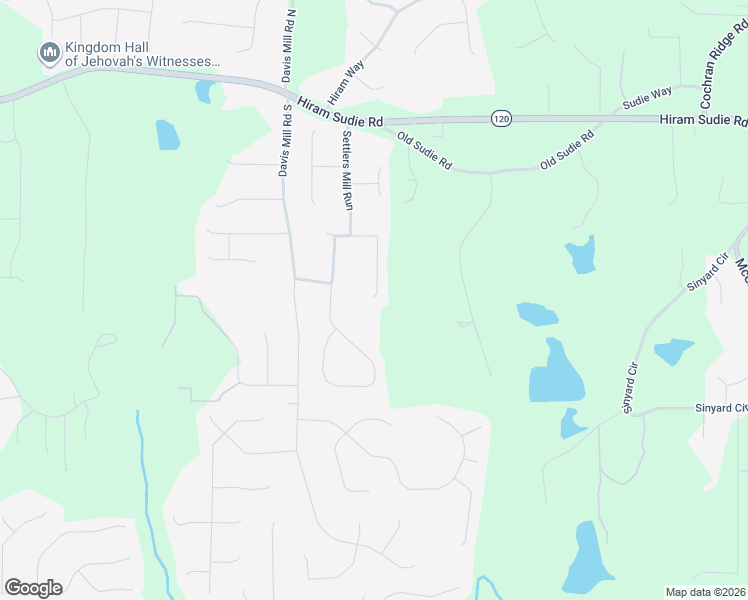 map of restaurants, bars, coffee shops, grocery stores, and more near 23 Olde Mill Pointe in Hiram