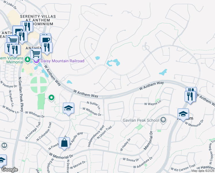 map of restaurants, bars, coffee shops, grocery stores, and more near 41424 North Clear Crossing Road in New River