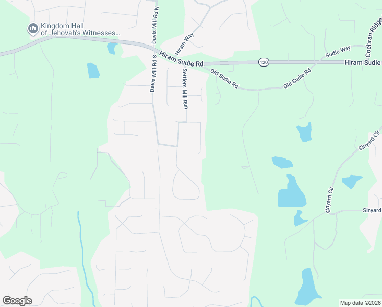 map of restaurants, bars, coffee shops, grocery stores, and more near 23 Olde Mill Pointe in Hiram
