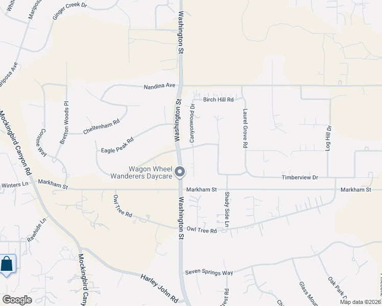 map of restaurants, bars, coffee shops, grocery stores, and more near 17741 Canyonwood Drive in Riverside