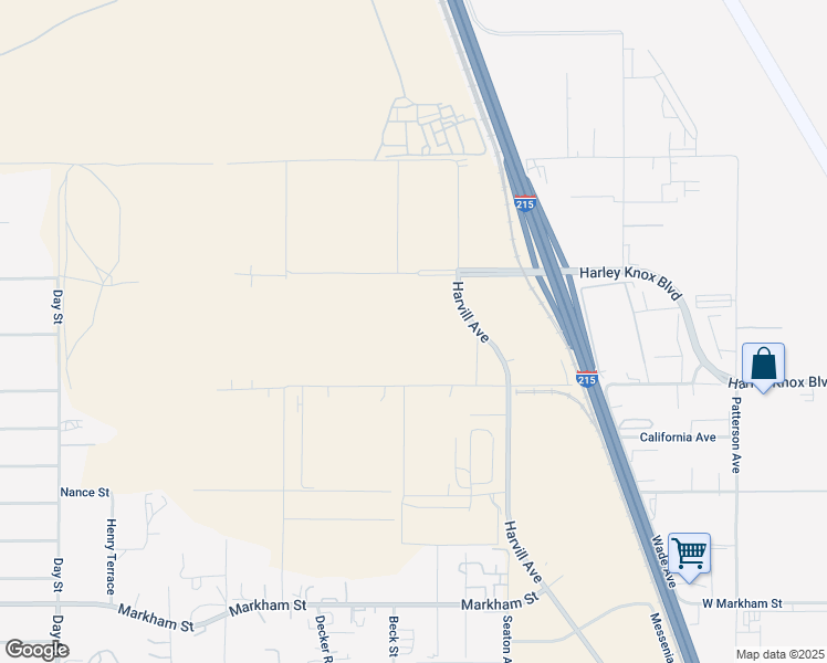 map of restaurants, bars, coffee shops, grocery stores, and more near 17789 Harvill Avenue in Perris