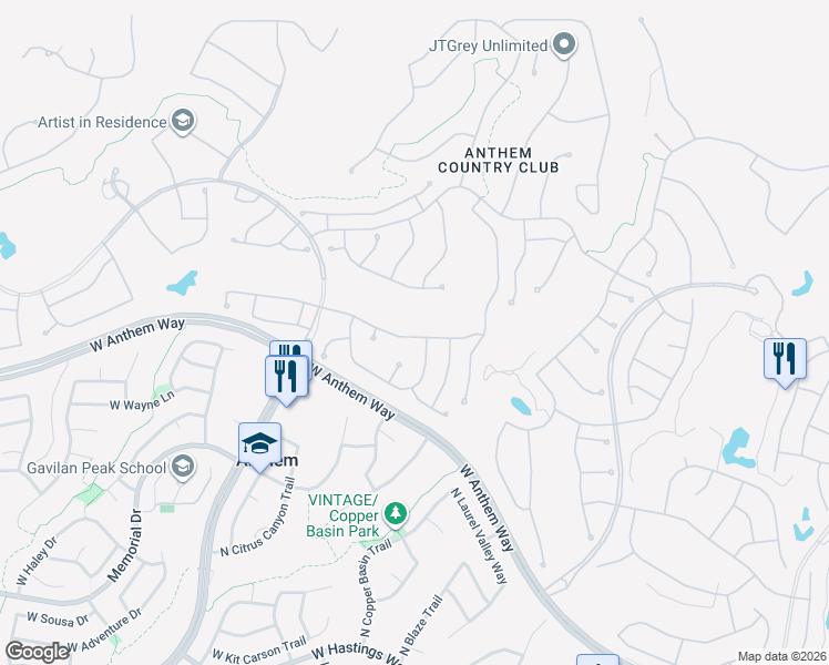 map of restaurants, bars, coffee shops, grocery stores, and more near 2202 West Muirfield Drive in New River