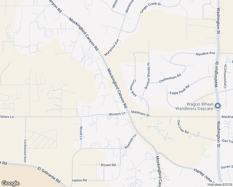 map of restaurants, bars, coffee shops, grocery stores, and more near 17850 Luna Court in Riverside