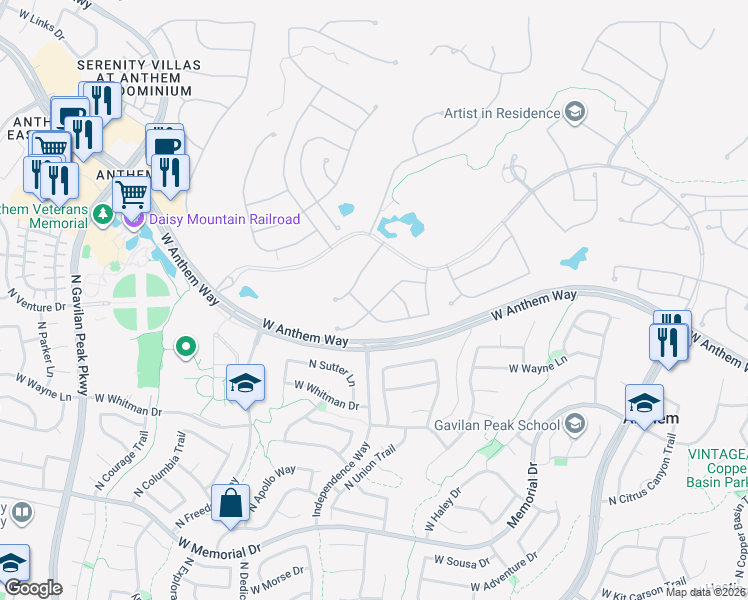 map of restaurants, bars, coffee shops, grocery stores, and more near 41424 North Clear Crossing Road in New River