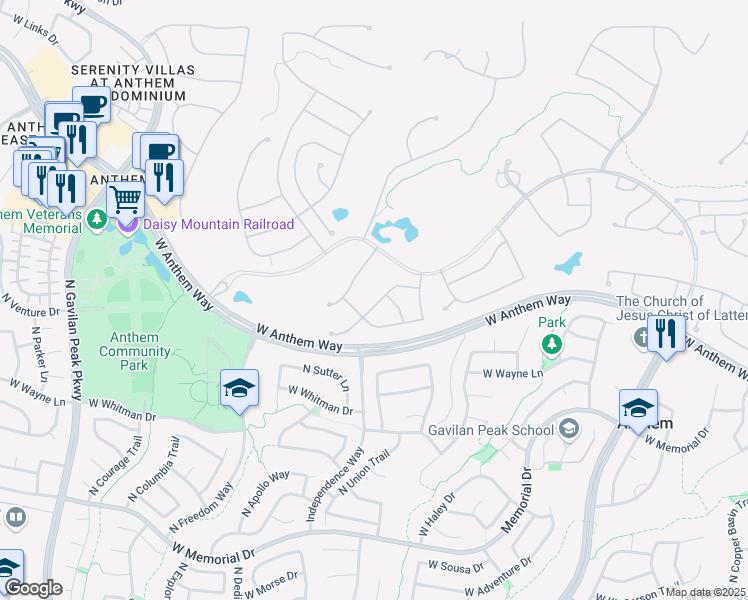 map of restaurants, bars, coffee shops, grocery stores, and more near 41430 North Clear Crossing Road in New River