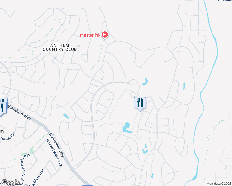 map of restaurants, bars, coffee shops, grocery stores, and more near 41503 North River Bend Court in New River