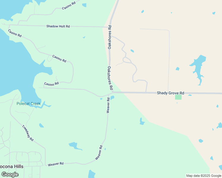 map of restaurants, bars, coffee shops, grocery stores, and more near Oakshores Road in Nocona