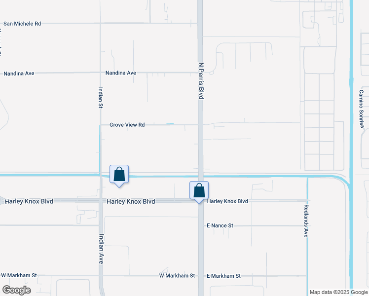 map of restaurants, bars, coffee shops, grocery stores, and more near 17791 Perris Boulevard in Moreno Valley