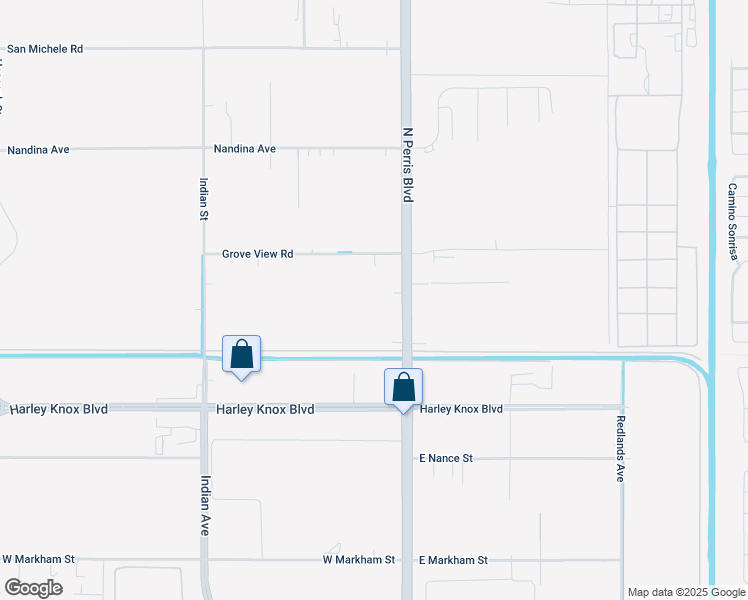map of restaurants, bars, coffee shops, grocery stores, and more near 17791 Perris Boulevard in Moreno Valley