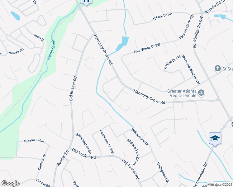 map of restaurants, bars, coffee shops, grocery stores, and more near 5741 Wolf Laurel Drive Southwest in Lilburn