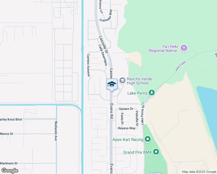 map of restaurants, bars, coffee shops, grocery stores, and more near 17778 Camino San Simeon in Moreno Valley