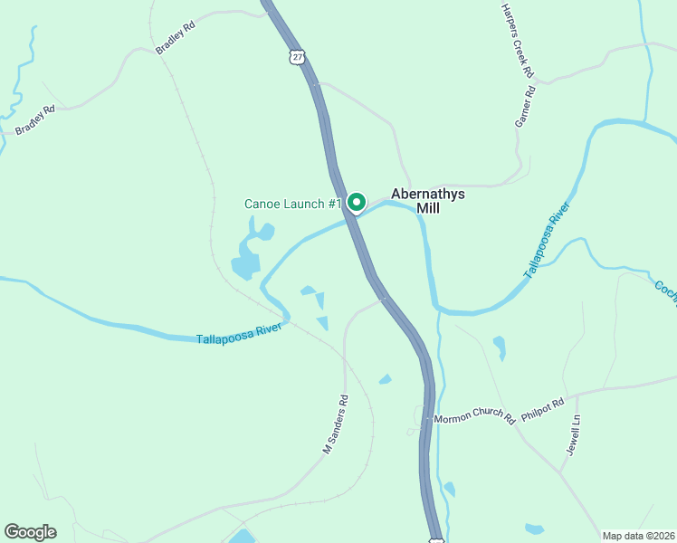 map of restaurants, bars, coffee shops, grocery stores, and more near 1080 M Sanders Road in Buchanan