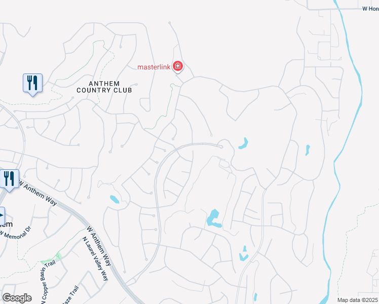 map of restaurants, bars, coffee shops, grocery stores, and more near 41503 North River Bend Court in New River