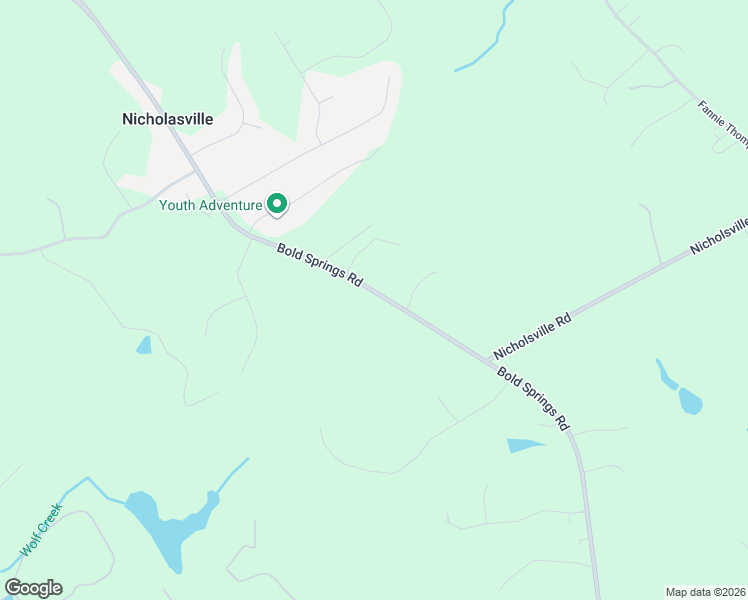 map of restaurants, bars, coffee shops, grocery stores, and more near 2840 Bold Springs Road in Monroe