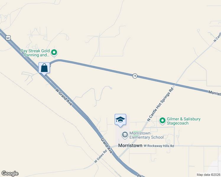 map of restaurants, bars, coffee shops, grocery stores, and more near 41747 U.S. 60 in Morristown