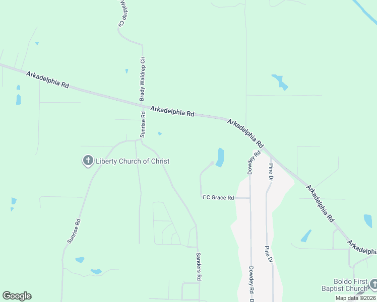 map of restaurants, bars, coffee shops, grocery stores, and more near 1210 Sanders Road in Jasper