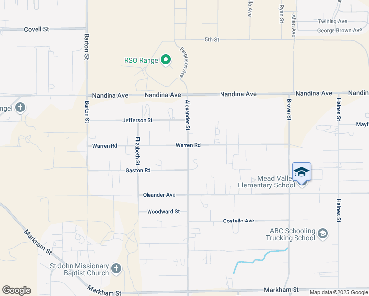 map of restaurants, bars, coffee shops, grocery stores, and more near 17771 Alexander Street in Perris