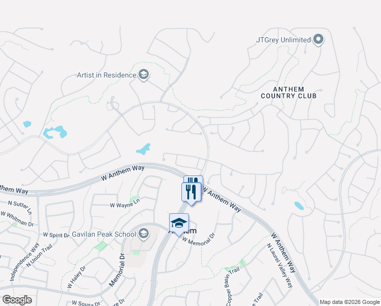 map of restaurants, bars, coffee shops, grocery stores, and more near 2470 West Muirfield Drive in New River