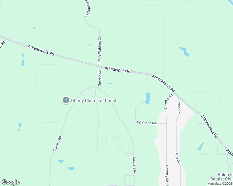 map of restaurants, bars, coffee shops, grocery stores, and more near 1210 Sanders Road in Jasper