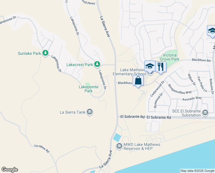map of restaurants, bars, coffee shops, grocery stores, and more near in El Sobrante