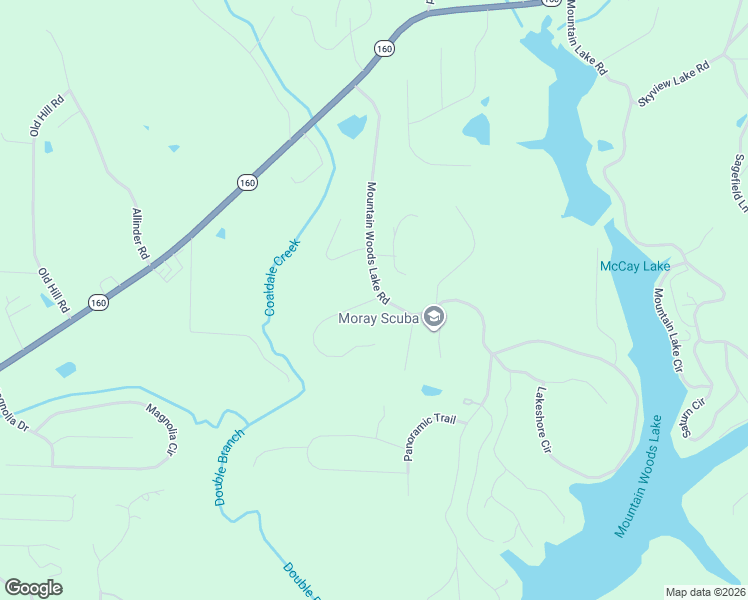 map of restaurants, bars, coffee shops, grocery stores, and more near 515 Mountain Woods Lake Road in Warrior
