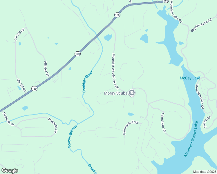 map of restaurants, bars, coffee shops, grocery stores, and more near 72 White Springs Road in Warrior