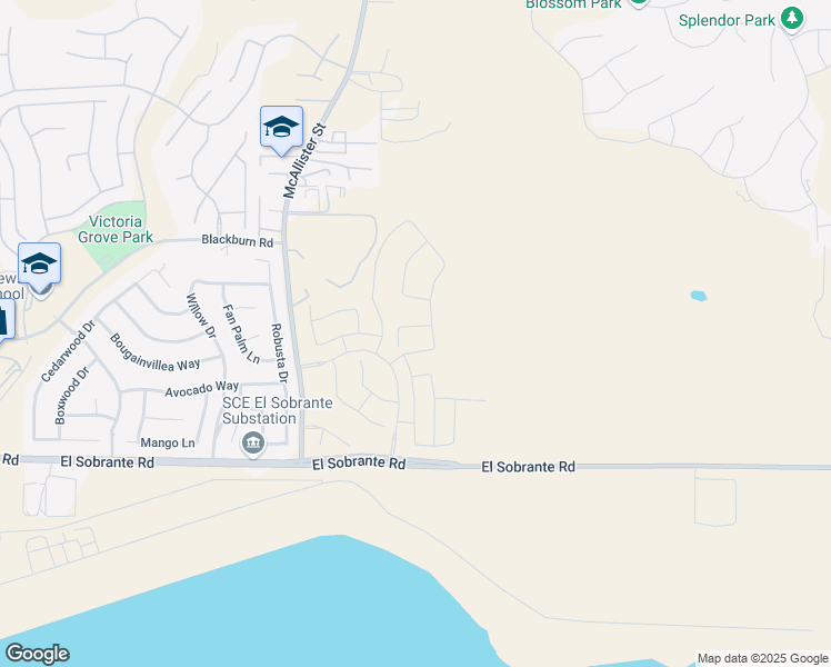 map of restaurants, bars, coffee shops, grocery stores, and more near 13023 Arroyo Seco Court in Riverside