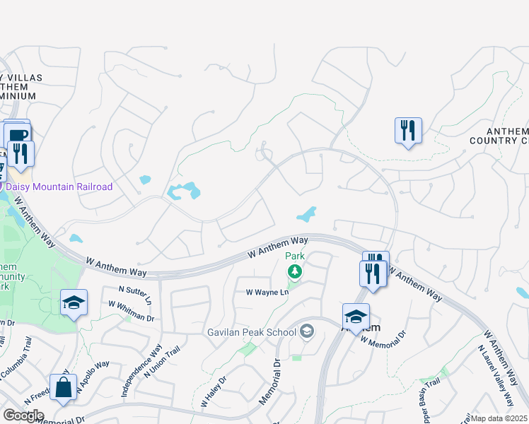 map of restaurants, bars, coffee shops, grocery stores, and more near 41614 Panther Creek Trail in New River