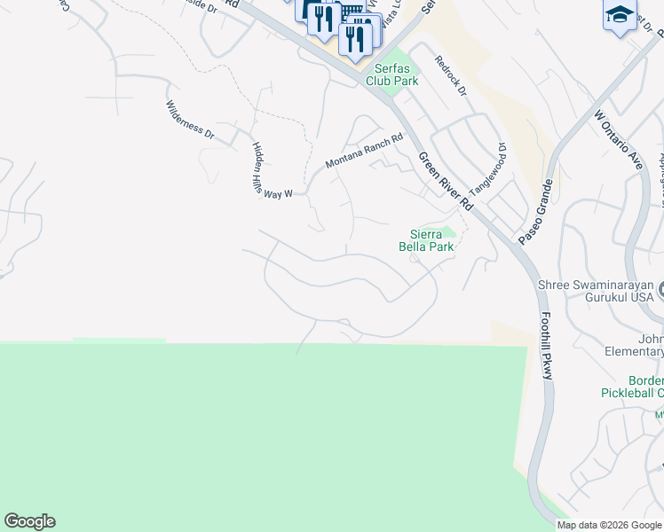 map of restaurants, bars, coffee shops, grocery stores, and more near in Corona