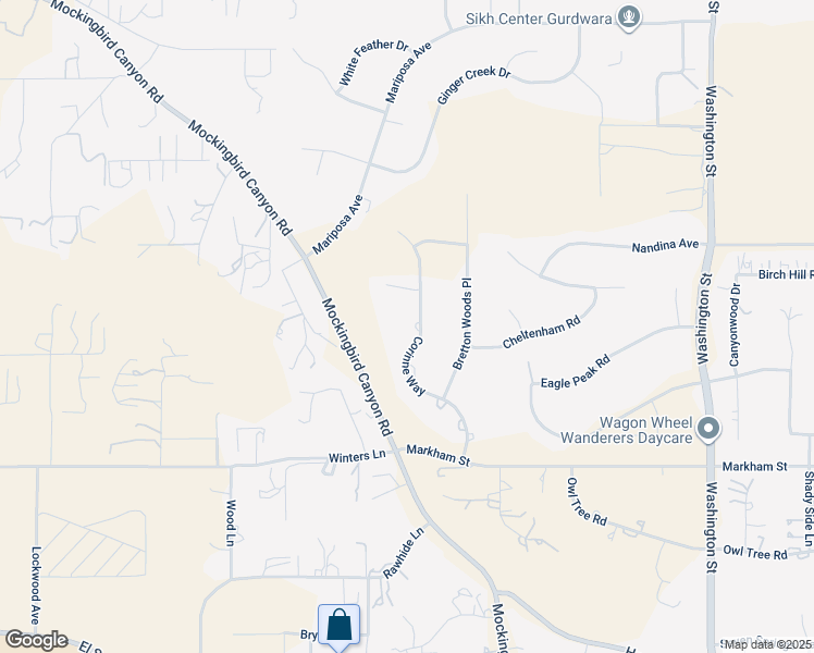 map of restaurants, bars, coffee shops, grocery stores, and more near 17669 Corrinne Way in Riverside