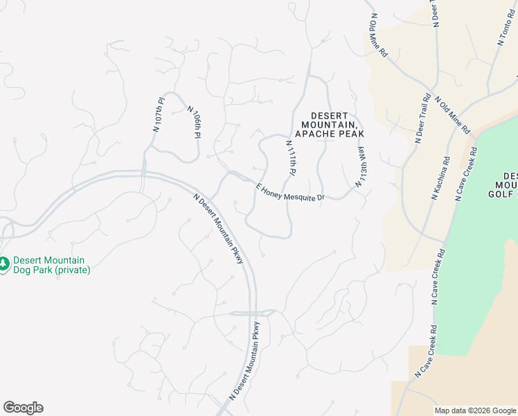 map of restaurants, bars, coffee shops, grocery stores, and more near 11115 East Honey Mesquite Drive in Scottsdale