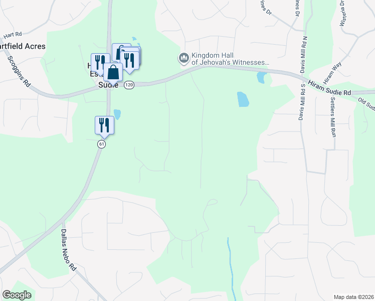 map of restaurants, bars, coffee shops, grocery stores, and more near 430 Parson Road in Dallas