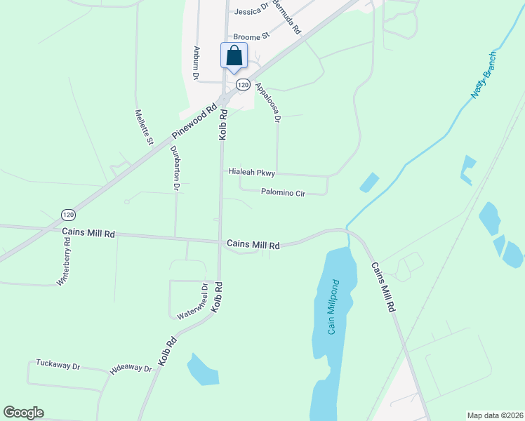 map of restaurants, bars, coffee shops, grocery stores, and more near 1837 Kolb Road in Sumter
