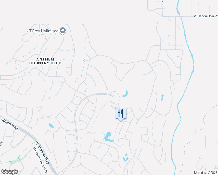 map of restaurants, bars, coffee shops, grocery stores, and more near 41603 North Signal Hill Court in New River