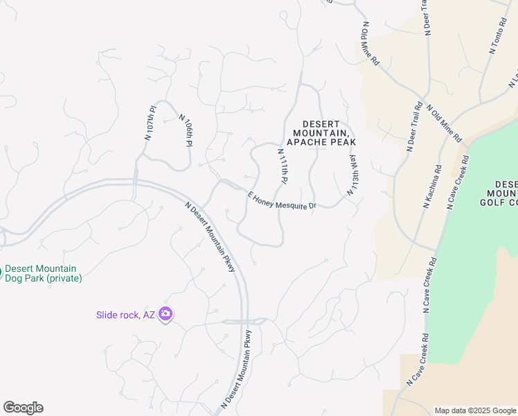 map of restaurants, bars, coffee shops, grocery stores, and more near 11095 East Honey Mesquite Drive in Scottsdale