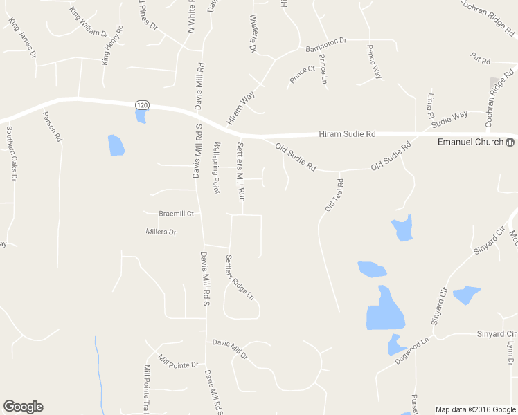 map of restaurants, bars, coffee shops, grocery stores, and more near 207 Olde Mill Pointe in Hiram