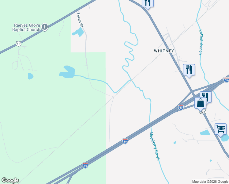 map of restaurants, bars, coffee shops, grocery stores, and more near 858 Sweatt Road in Steele
