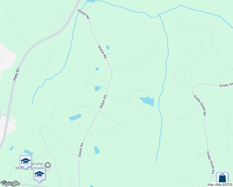 map of restaurants, bars, coffee shops, grocery stores, and more near 2477 Meredith Drive in Loganville