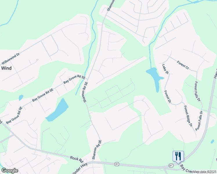 map of restaurants, bars, coffee shops, grocery stores, and more near 802 Milo Bay Street in Loganville
