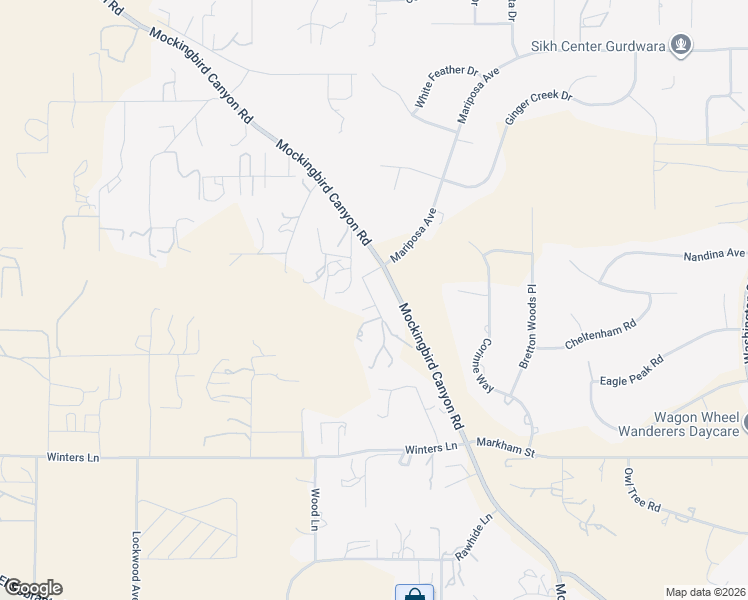 map of restaurants, bars, coffee shops, grocery stores, and more near 17656 Mockingbird Hill Circle in Riverside