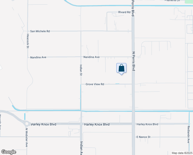 map of restaurants, bars, coffee shops, grocery stores, and more near 17700 Indian Street in Moreno Valley