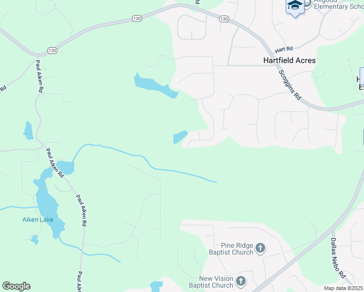 map of restaurants, bars, coffee shops, grocery stores, and more near 366 Paces Overlook Trace in Dallas