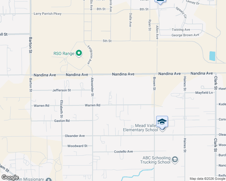 map of restaurants, bars, coffee shops, grocery stores, and more near 20660 Warren Road in Perris