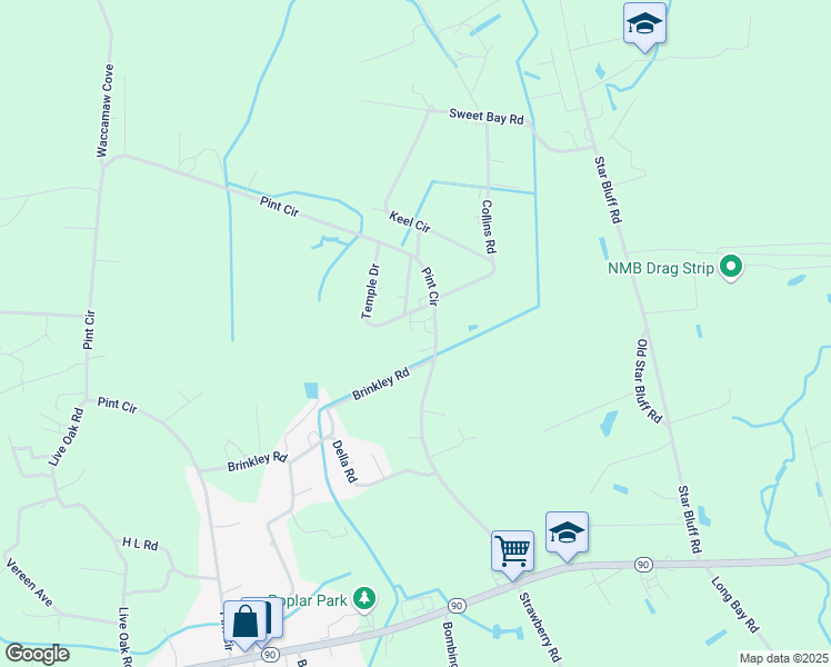 map of restaurants, bars, coffee shops, grocery stores, and more near 1950 Pint Circle in Longs
