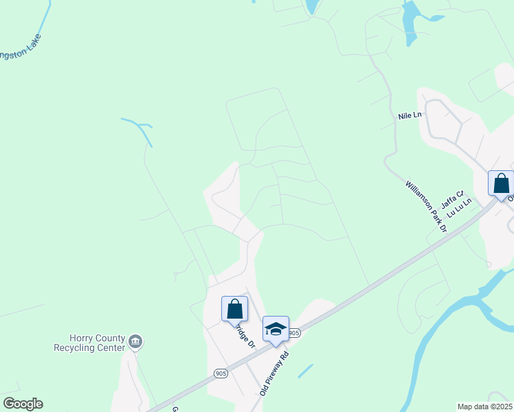 map of restaurants, bars, coffee shops, grocery stores, and more near 265 Williamson Lake Circle in Conway
