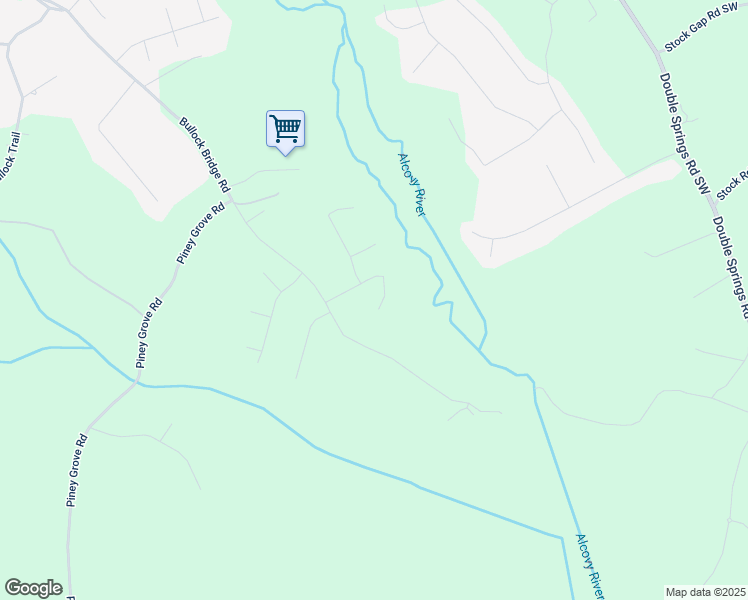 map of restaurants, bars, coffee shops, grocery stores, and more near 2128 Bullock Bluff Drive in Loganville