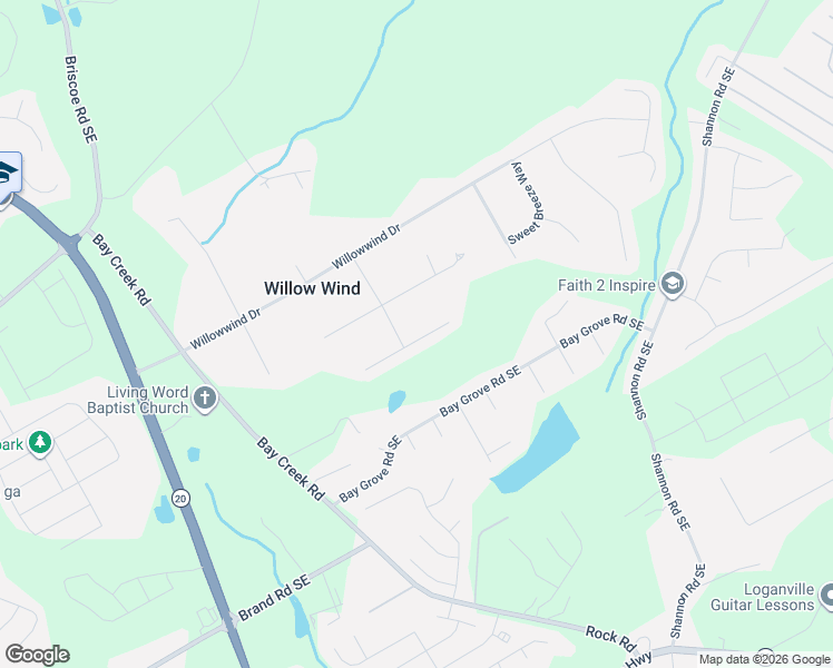 map of restaurants, bars, coffee shops, grocery stores, and more near 463 Strawberry Walk in Loganville