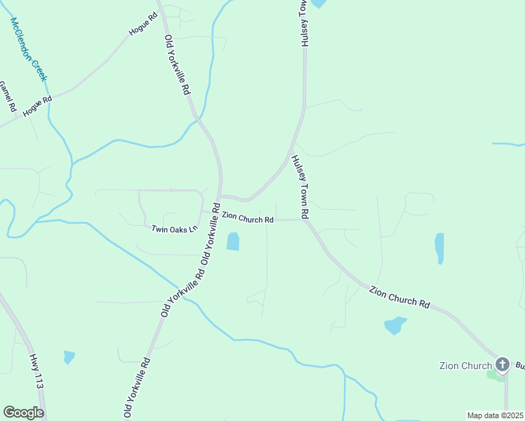 map of restaurants, bars, coffee shops, grocery stores, and more near 1050 Zion Church Road in Dallas