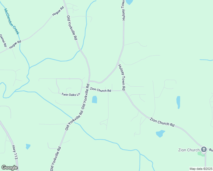 map of restaurants, bars, coffee shops, grocery stores, and more near 1050 Zion Church Road in Dallas